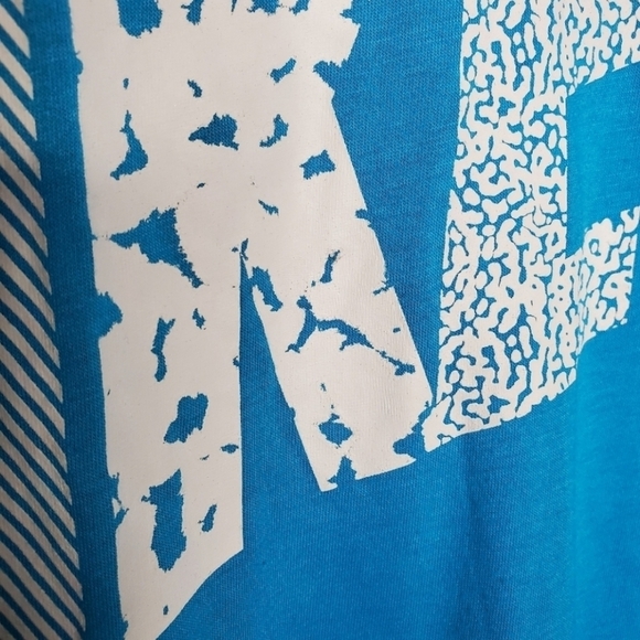 Nike Blue Prep Mixed Print Graphic Long Sleeve Top - Picture 9 of 9